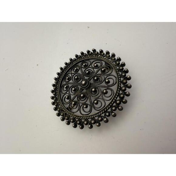 olesølje  Solje Norweigian Silver Brooch Norway by Finn Jensen - Picture 6 of 10